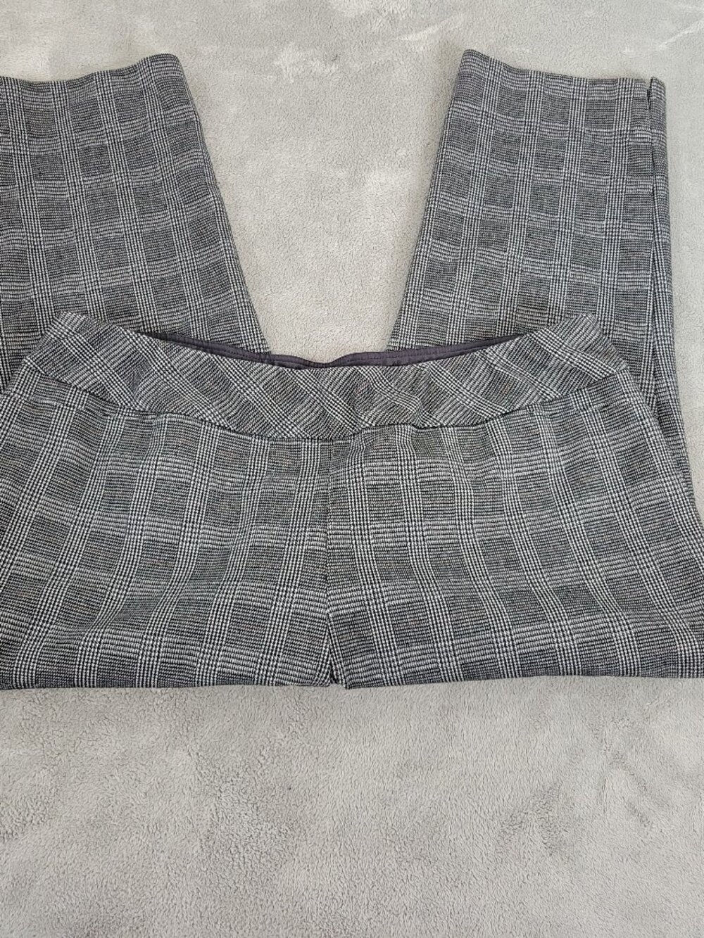 Investments II 18WS Petite Black White Plaid Capri Pants Pull On PLA33E